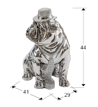 222 - Figurină decoratică Bulldog Hat SCHULLER (841207)