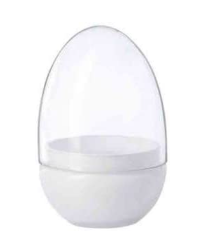 имени 2 - Leonardo Egg Shape jar white d. 15 cm (L034516)